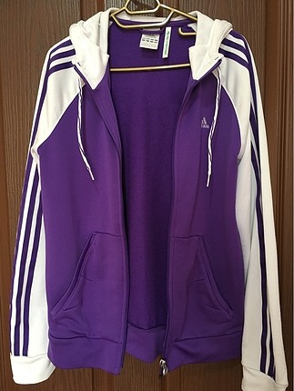 Mor-Beyaz Adidas ceket