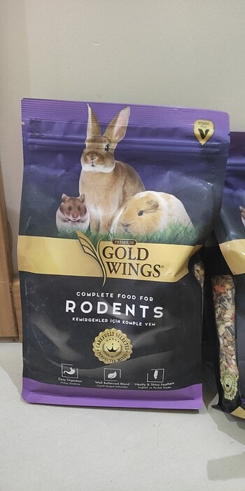 Premium Gold wings rodents kemirgen yemi 1000gr. tavşan, gine Pi