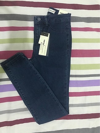 Koton Lacivert Taşlamasız Jean
