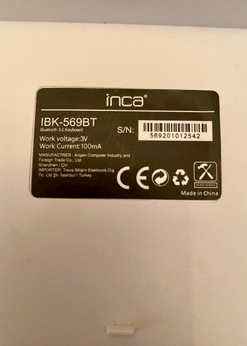 Inca 3.0 Beyaz Akıllı Bluetooth Klavye - Görsel 6