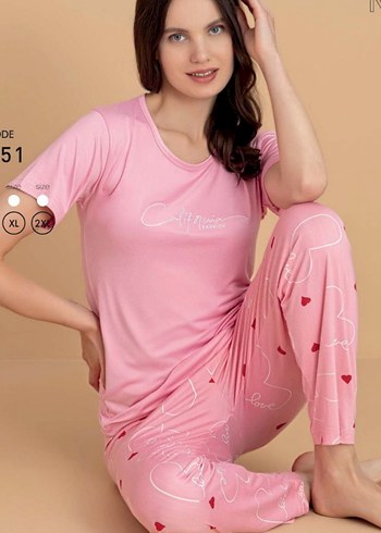 Marks Spencer kumaş Kısa Kollu Kadın Pijama Takımı