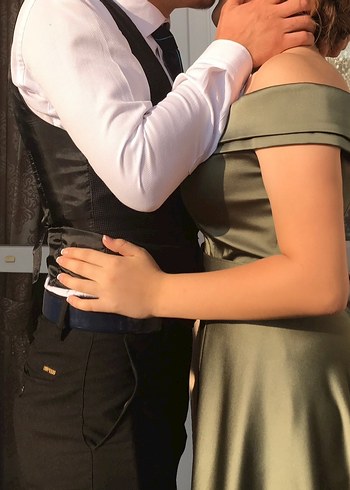 Kruvaze yaka Abiye - Görsel 3