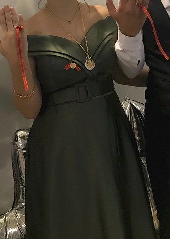 Kruvaze yaka Abiye - Görsel 2