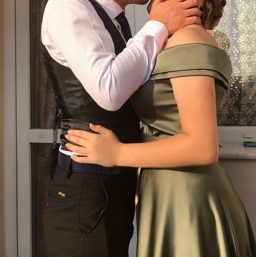 Kruvaze yaka Abiye - Görsel 3