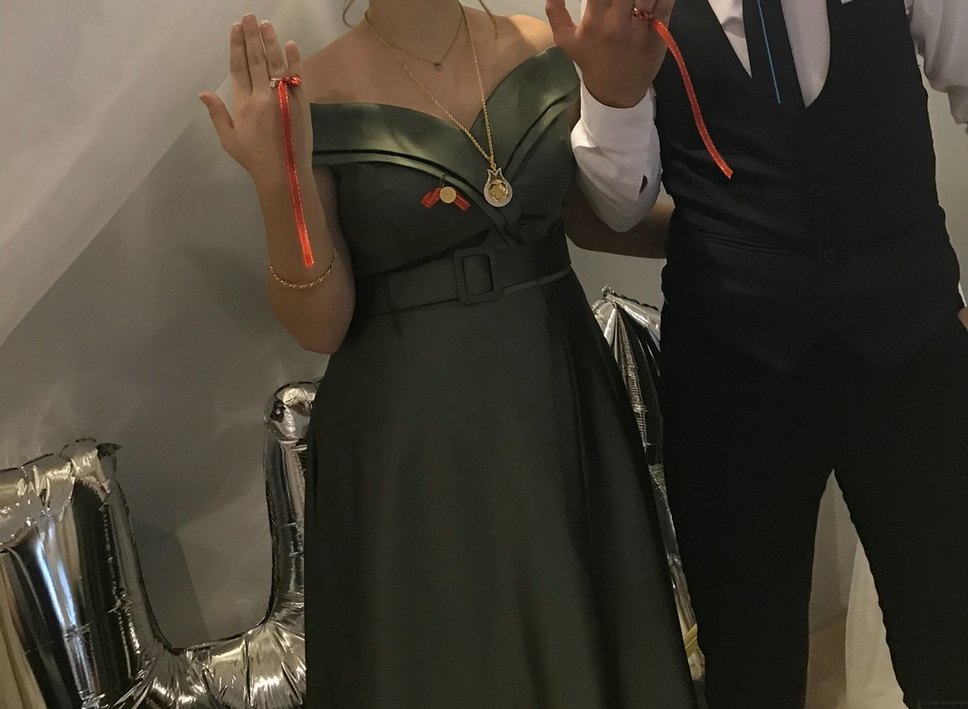 Kruvaze yaka Abiye - Görsel 2