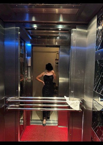 36 Beden Deniz butik siyah abiye