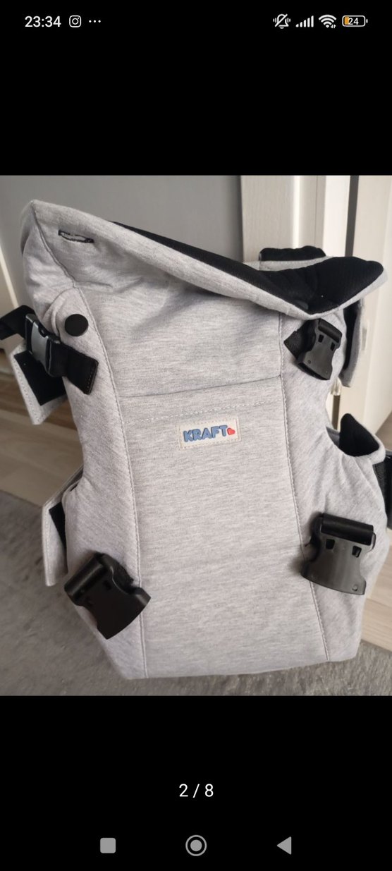 Gri KRAFTO Bebek Taşıyıcı - Görsel 2