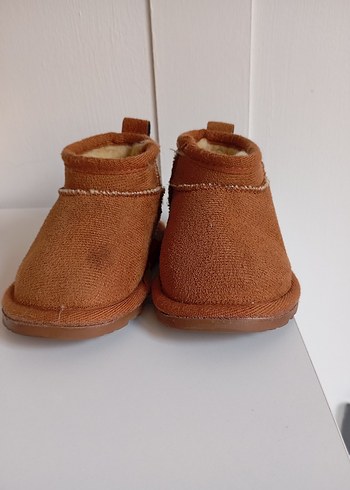 Erkek Çocuk Kahverengi Süet Sıcak Terlik - Görsel 2