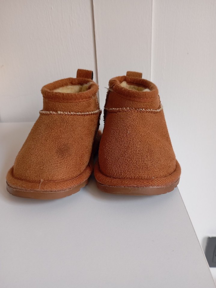 Erkek Çocuk Kahverengi Süet Sıcak Terlik - Görsel 2