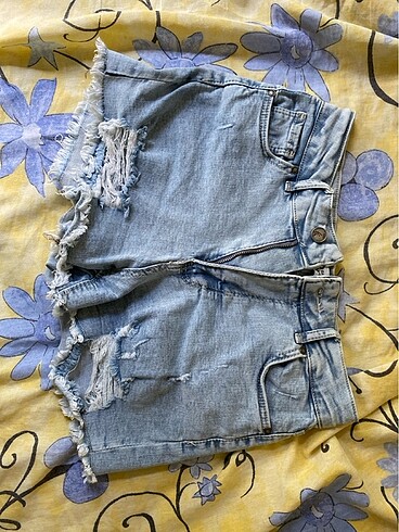 Mini jean şort