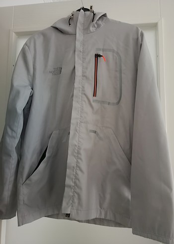 Gri Erkek Yağmurluk Fermuarlı Kapüşonlu - Görsel 3