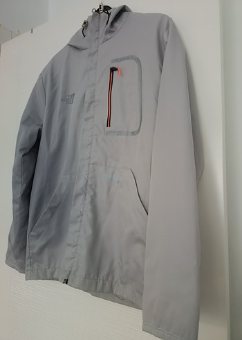 Gri Erkek Yağmurluk Fermuarlı Kapüşonlu - Görsel 2