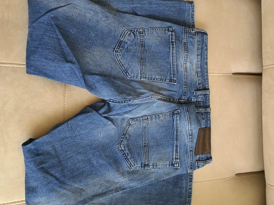 Mavi Normal Kesim Denim Erkek Pantolon - Görsel 3