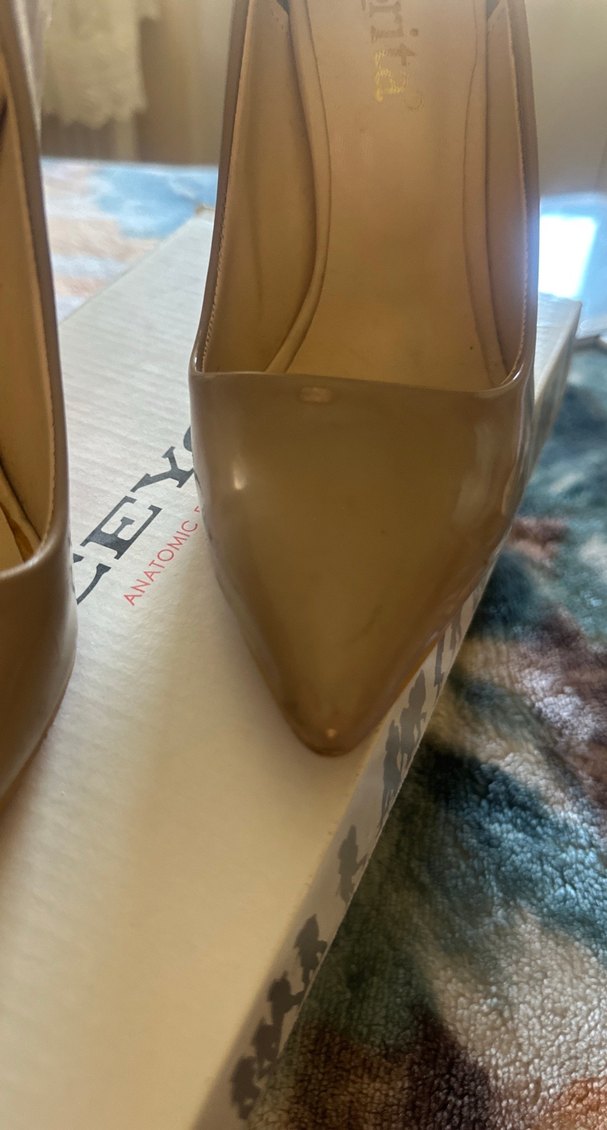 Bej Renkli Modern Klasik Stiletto Topuklu Kadın Ayakkabı - Görsel 4