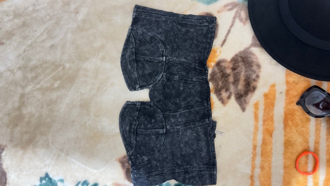 Siyah Kot Straplez Bustiyer - Görsel 2