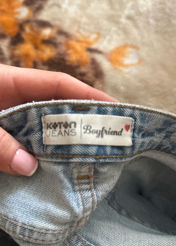 29 Beden Kadın Mavi Bol Kesim Denim Pantolon