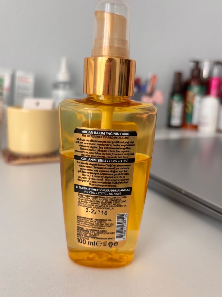 Bioblas Argan Bakım Yağı 100 ml - Görsel 2