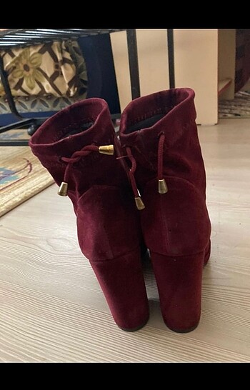 Bambi Bordo Topuklu Bot