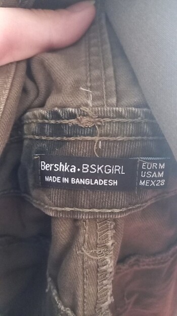 m Beden Asker desenli salopet