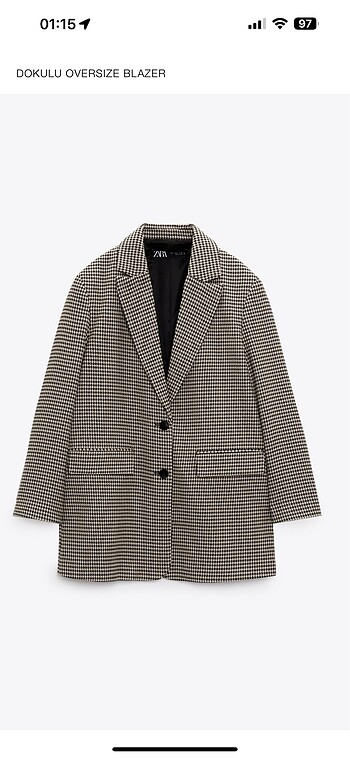 m Beden ten rengi Renk Zara blazer