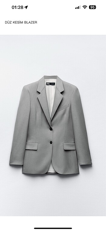 Zara maskülen blazer