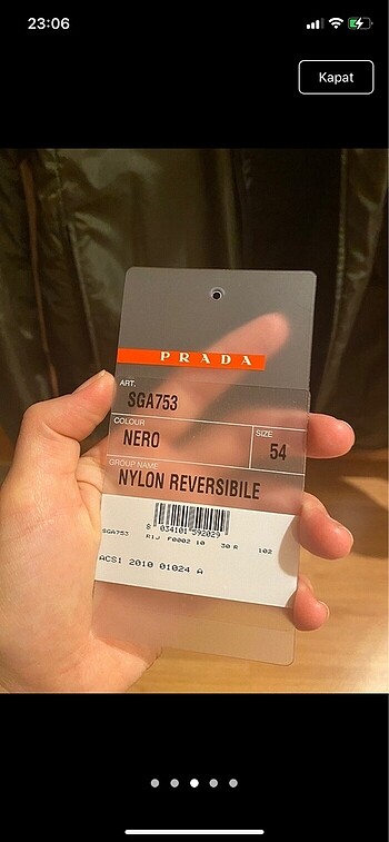 l/xl Beden Prada mont