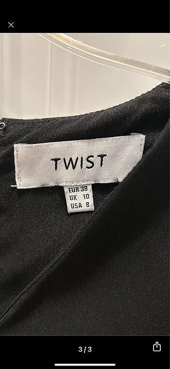 38 Beden twist elbise