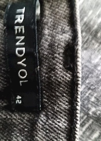 Trendyol & Milla Gri Mini Denim Kadın Şort