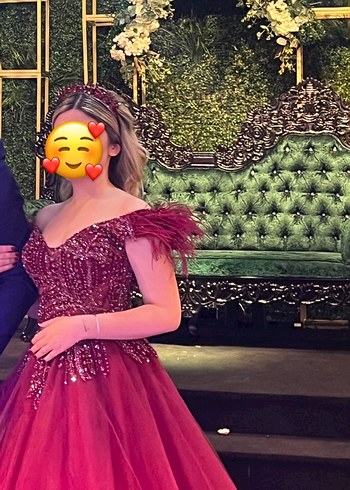 Kınalık Uzun Abiye Elbise