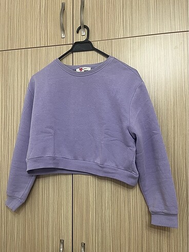 lila crop sweatshirt