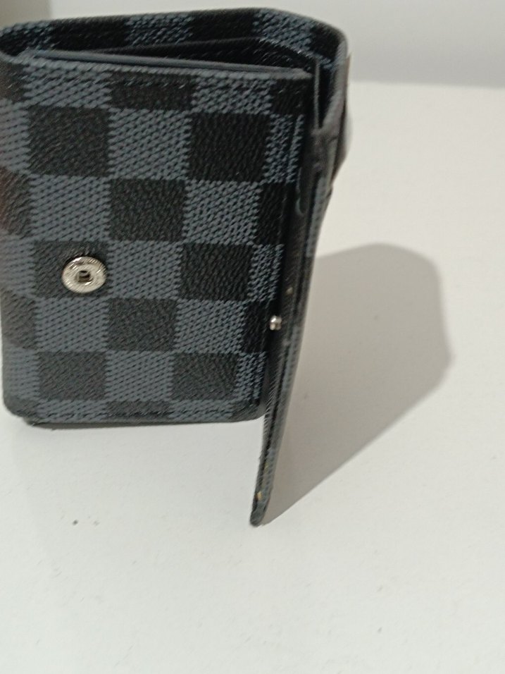 Erkek Siyah Kareli Cüzdan - Görsel 4