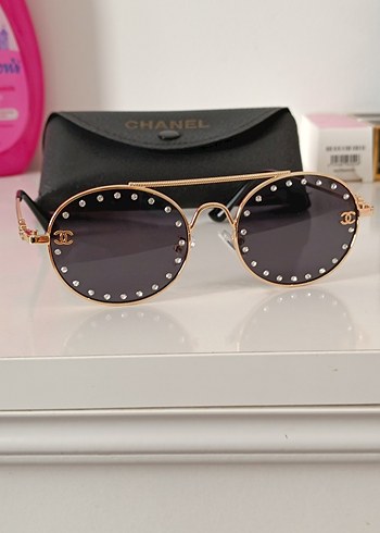 Chanel Parlak Gold Kadın Güneş Gözlüğü