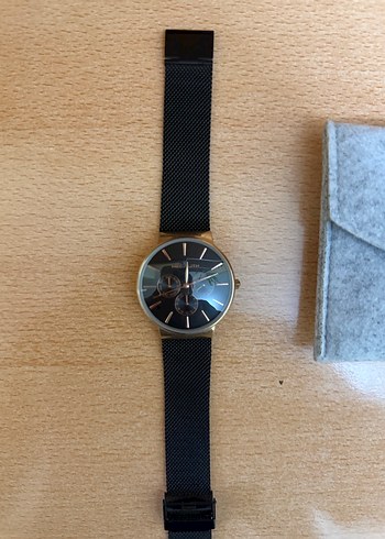 Gri Minimalist Erkek Saat Kayışı - Görsel 2