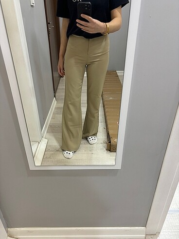 s Beden camel Renk Kumaş pantalon