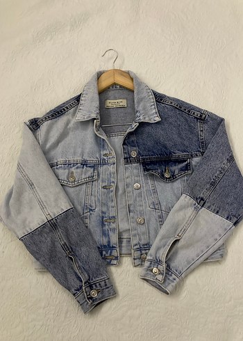 Dilvin Kot Batik Desenli Dugmeli Denim Ceket