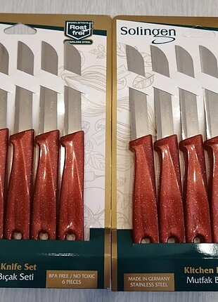 2 adet Solingen 6lı meyve bıçağı 