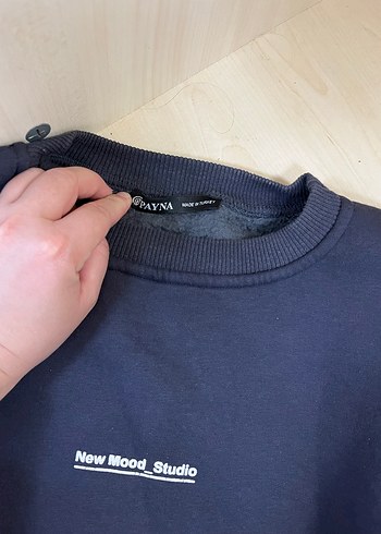 Kadın Lacivert oversize Eşofman takımı - Görsel 4