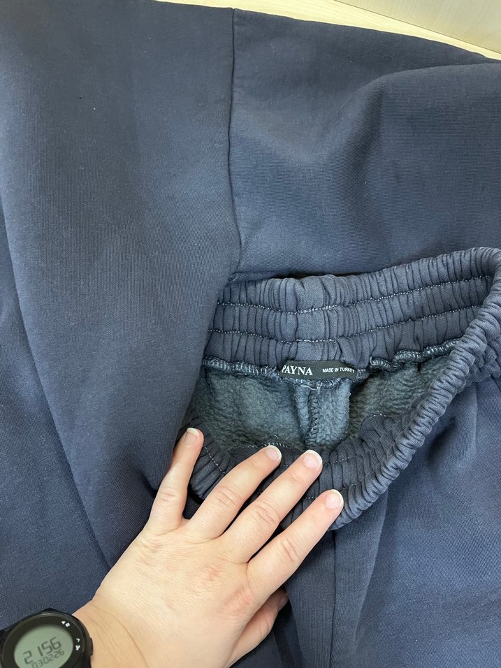 Kadın Lacivert oversize Eşofman takımı - Görsel 3