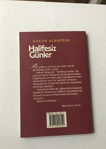 Halifesiz Günler - Hakan Albayrak - Görsel 2
