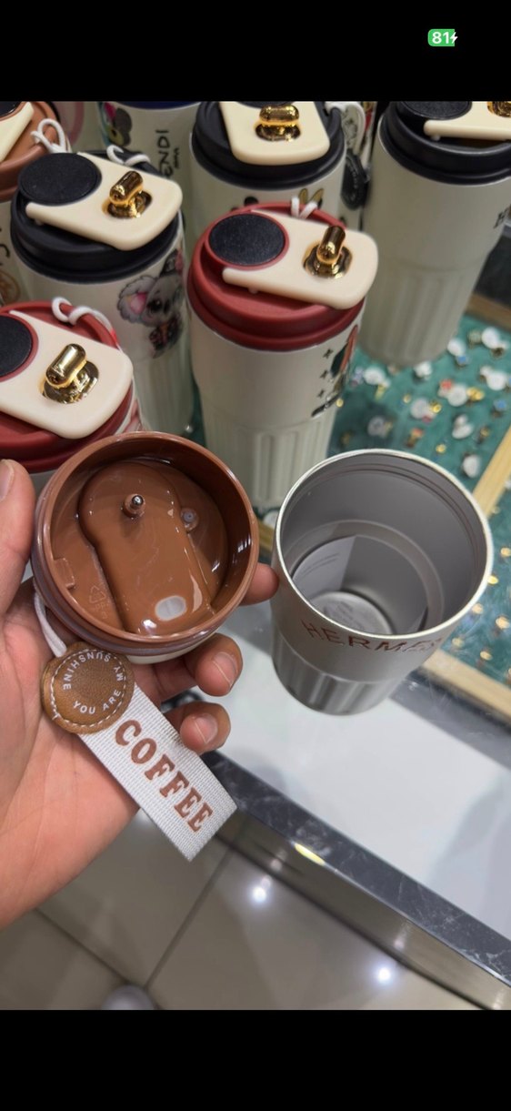 Beyaz At Temalı Termos Bardak - Görsel 3