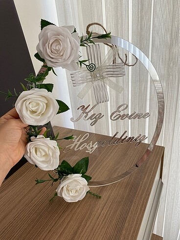 Kız Evine Hoşgeldiniz Kapı Süsü