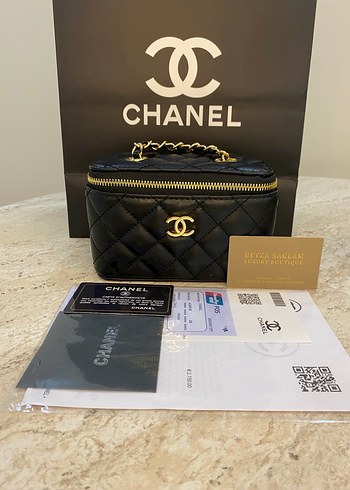 Chanel Kadın Siyah Altın Çanta (Orijinal Değil)