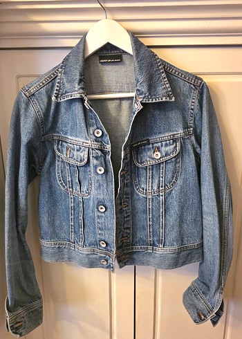 DKNY Klasik Mavi Denim Ceket