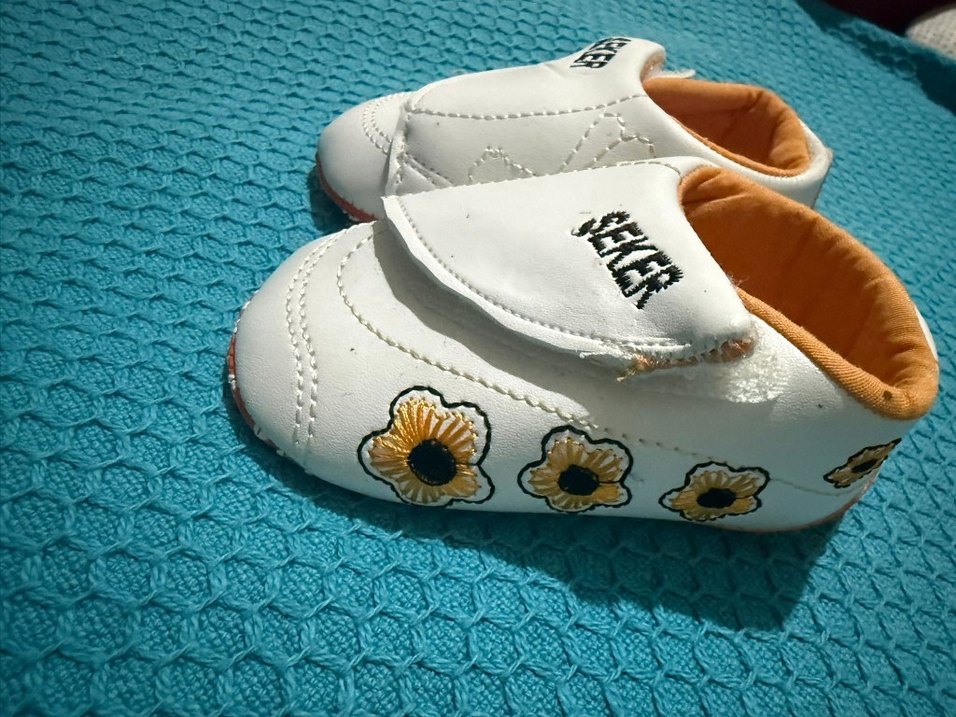 Beyaz Erkek Bebek İlk Adım Ayakkabısı - Görsel 3