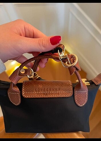 Longchamp 0orjinal deri askılı çanta