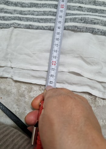 Gri Çizgili Uzun Kollu Kadın Triko - Görsel 3