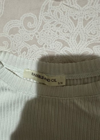 Kadın Beyaz Kısa Kollu Basic Tişört - Görsel 2