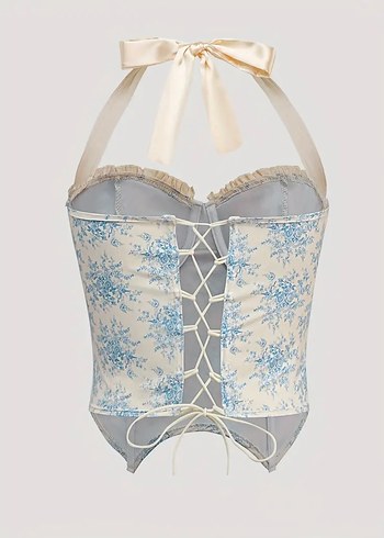 Dantel Detaylı Beyaz Straplez Bustiyer - Görsel 3