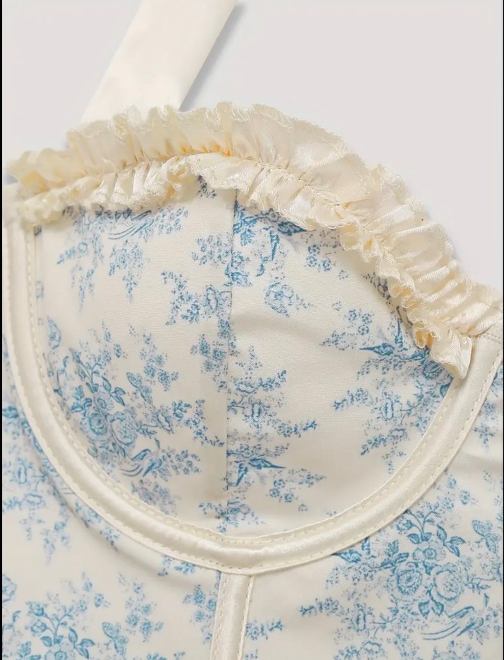 Dantel Detaylı Beyaz Straplez Bustiyer - Görsel 4