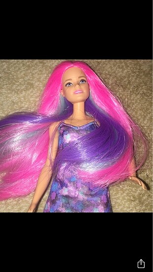 Barbie renk partisi saçlar